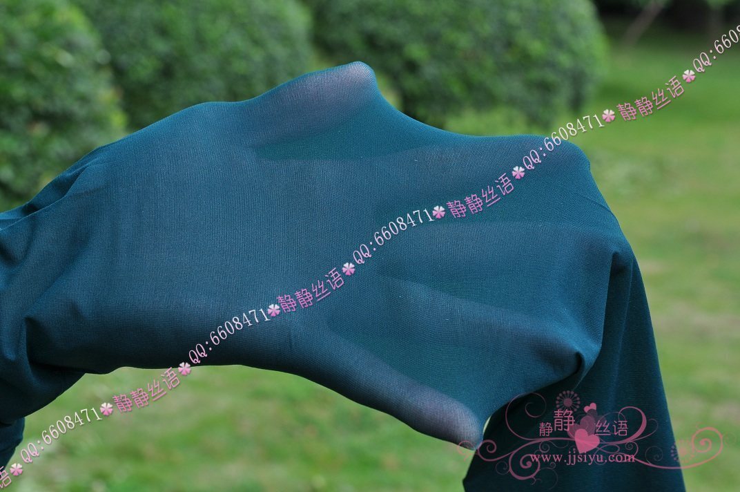 精彩系列脚尖加厚连裤袜（绿色） 静静丝语丝袜美女图片